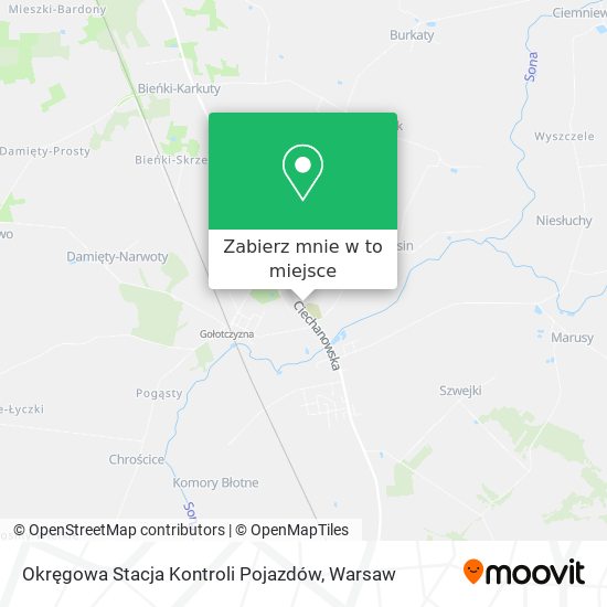 Mapa Okręgowa Stacja Kontroli Pojazdów