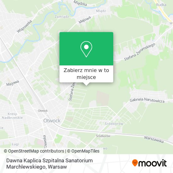 Mapa Dawna Kaplica Szpitalna Sanatorium Marchlewskiego