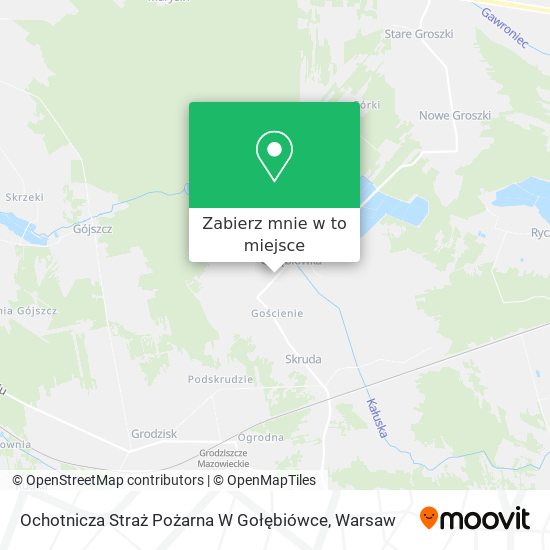 Mapa Ochotnicza Straż Pożarna W Gołębiówce