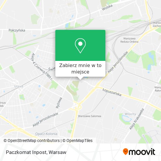 Mapa Paczkomat Inpost