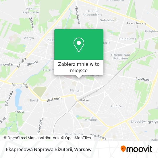 Mapa Ekspresowa Naprawa Biżuterii