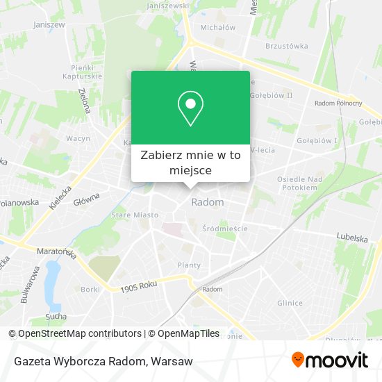 Mapa Gazeta Wyborcza Radom