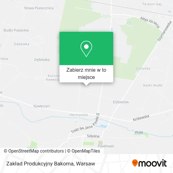 Mapa Zakład Produkcyjny Bakoma