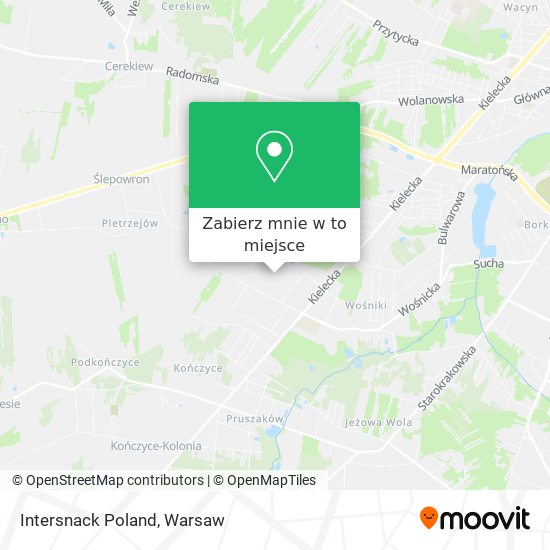 Mapa Intersnack Poland