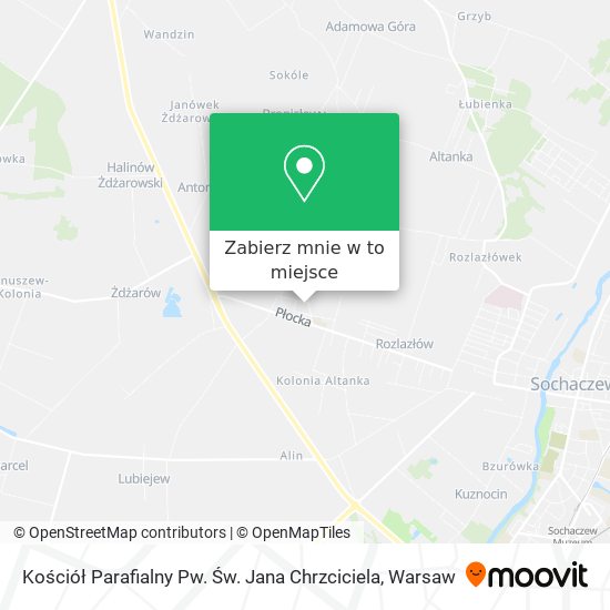 Mapa Kościół Parafialny Pw. Św. Jana Chrzciciela