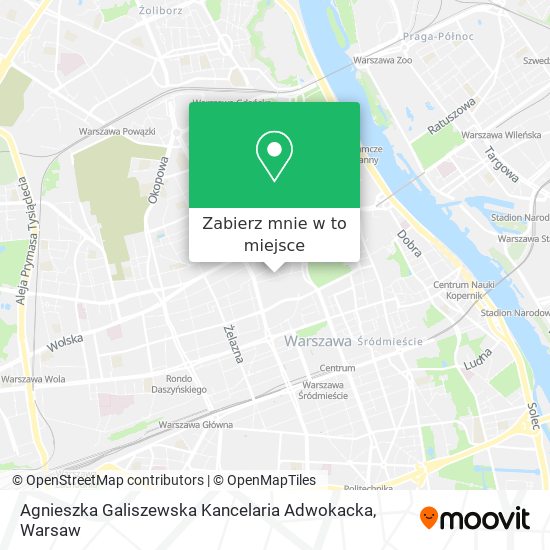 Mapa Agnieszka Galiszewska Kancelaria Adwokacka