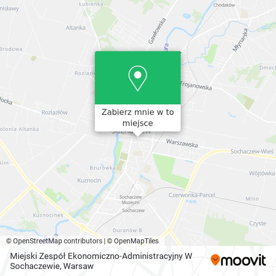 Mapa Miejski Zespół Ekonomiczno-Administracyjny W Sochaczewie