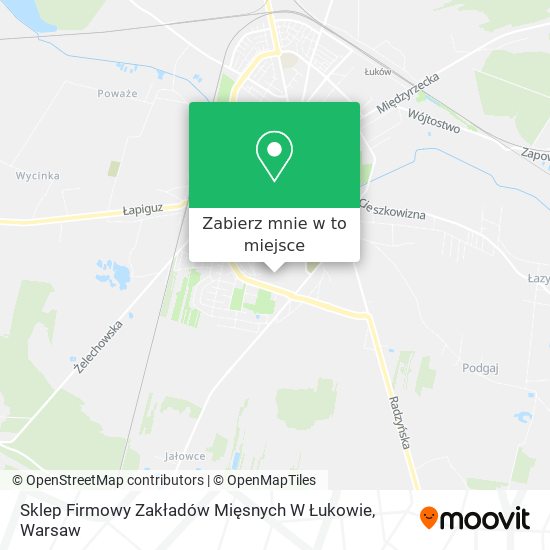 Mapa Sklep Firmowy Zakładów Mięsnych W Łukowie