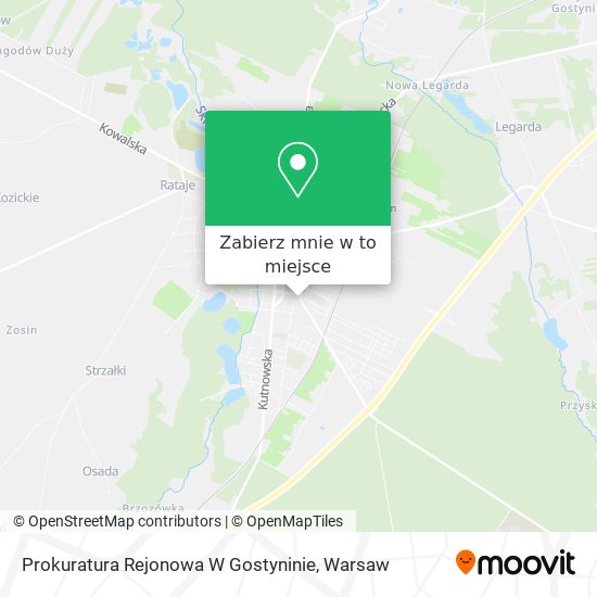 Mapa Prokuratura Rejonowa W Gostyninie