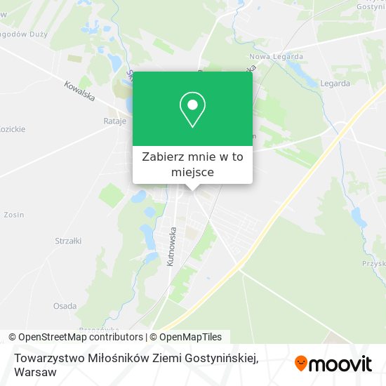 Mapa Towarzystwo Miłośników Ziemi Gostynińskiej