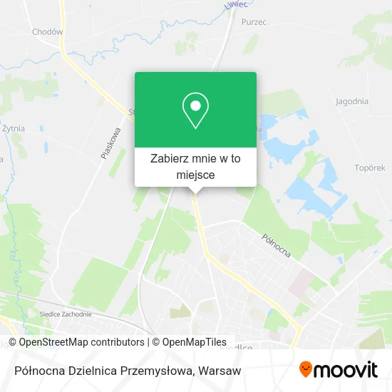 Mapa Północna Dzielnica Przemysłowa