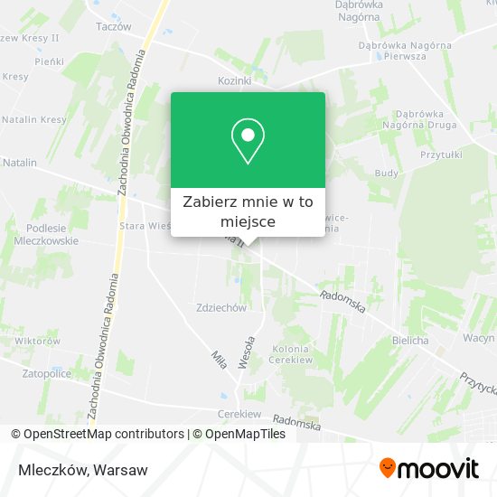 Mapa Mleczków