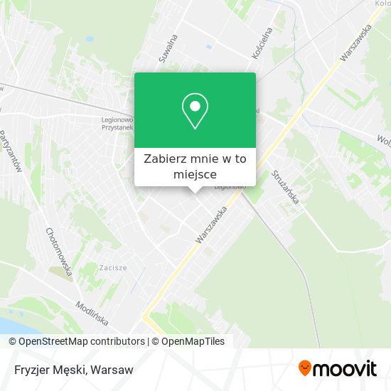 Mapa Fryzjer Męski