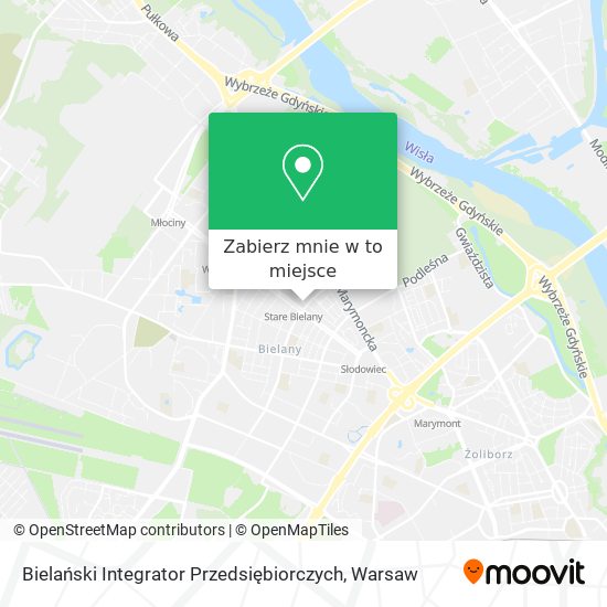 Mapa Bielański Integrator Przedsiębiorczych