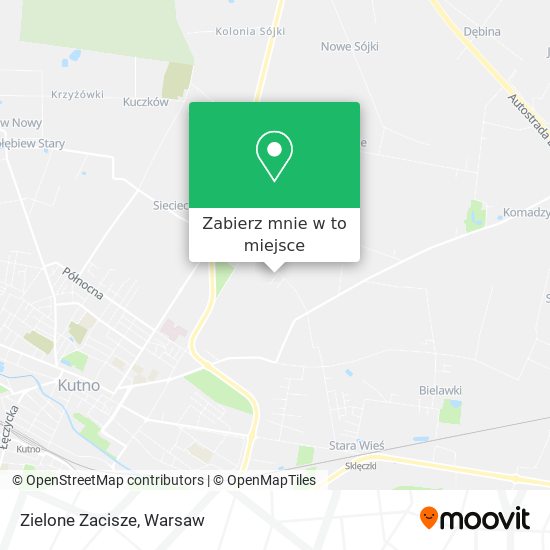 Mapa Zielone Zacisze