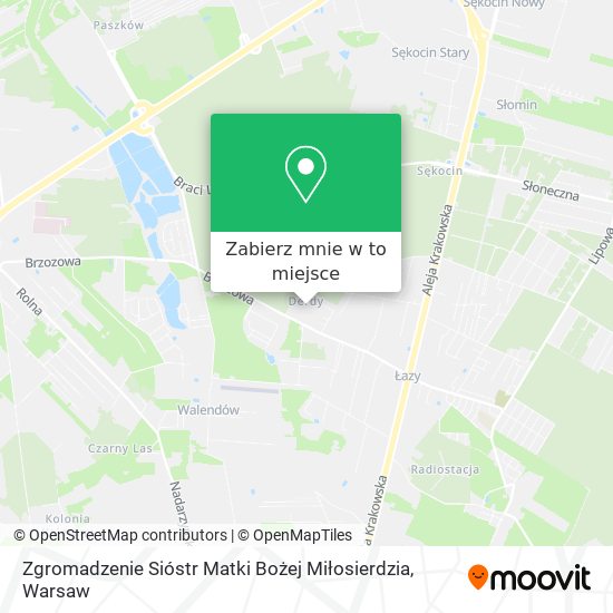 Mapa Zgromadzenie Sióstr Matki Bożej Miłosierdzia