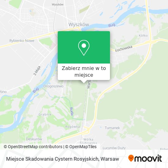 Mapa Miejsce Skadowania Cystern Rosyjskich