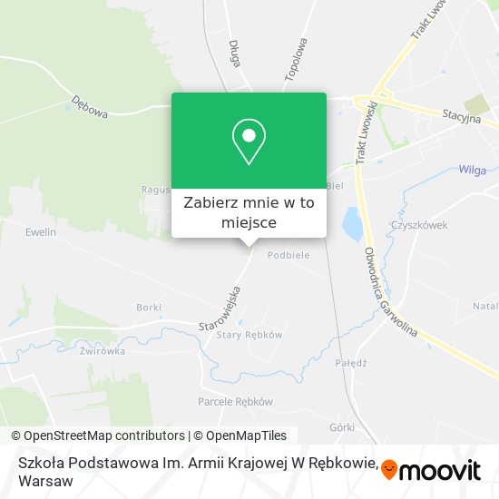 Mapa Szkoła Podstawowa Im. Armii Krajowej W Rębkowie