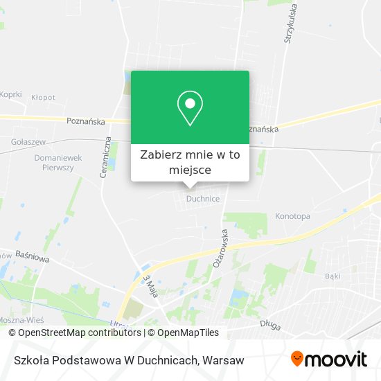 Mapa Szkoła Podstawowa W Duchnicach