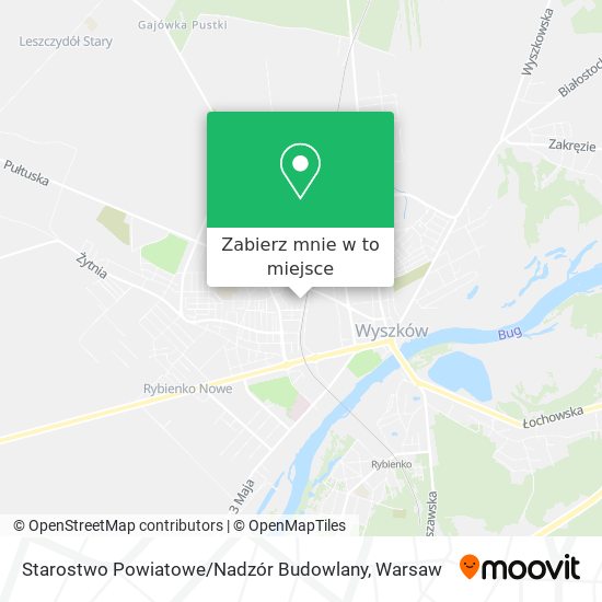 Mapa Starostwo Powiatowe / Nadzór Budowlany