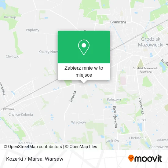 Mapa Kozerki / Marsa