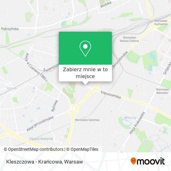 Mapa Kleszczowa - Krańcowa