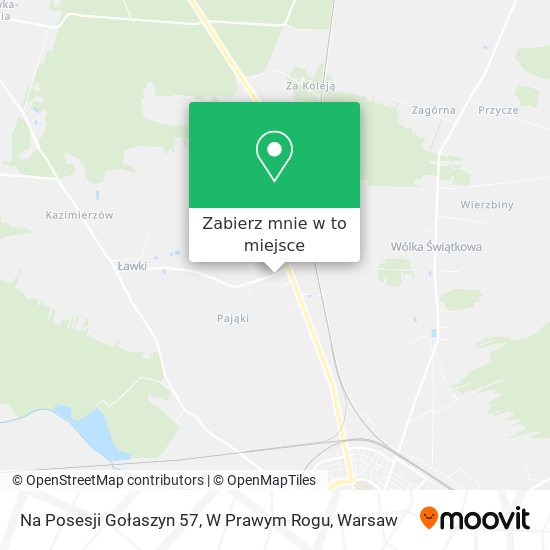 Mapa Na Posesji Gołaszyn 57, W Prawym Rogu