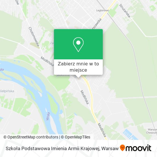 Mapa Szkoła Podstawowa Imienia Armii Krajowej