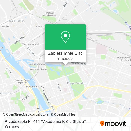 Mapa Przedszkole Nr 411 ""Akademia Króla Stasia""