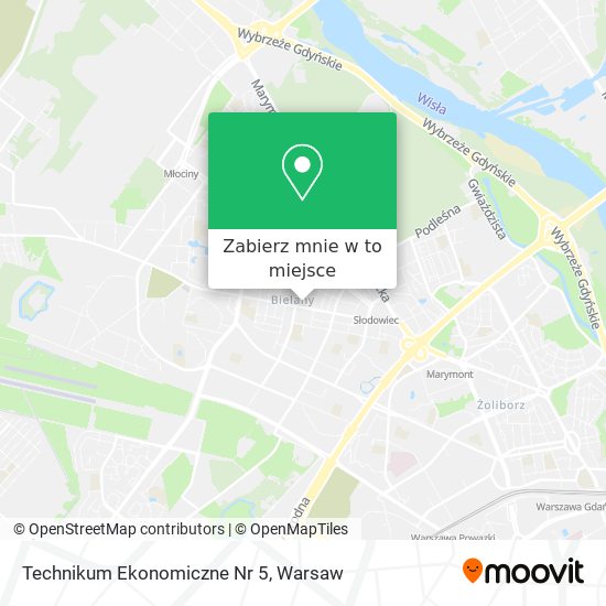 Mapa Technikum Ekonomiczne Nr 5