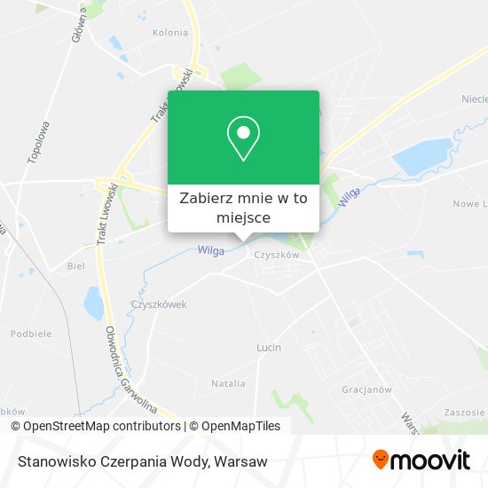 Mapa Stanowisko Czerpania Wody