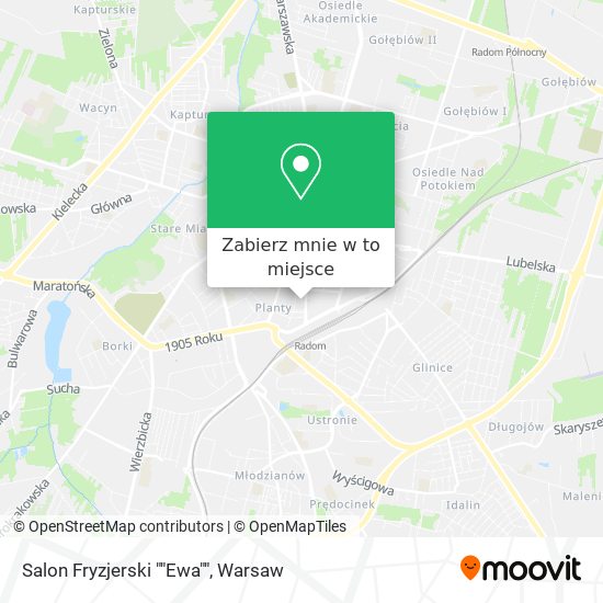 Mapa Salon Fryzjerski ""Ewa""
