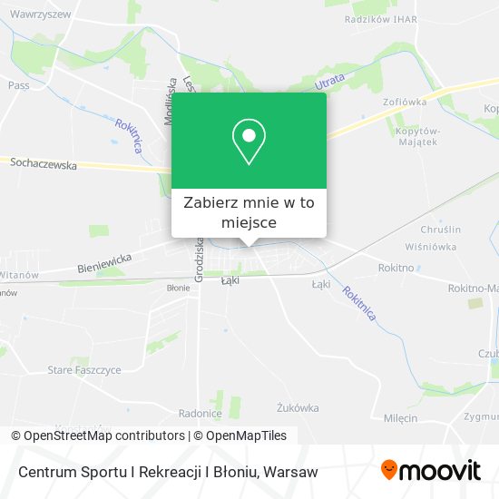 Mapa Centrum Sportu I Rekreacji I Błoniu