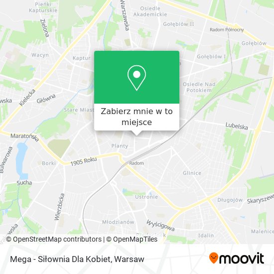 Mapa Mega - Siłownia Dla Kobiet