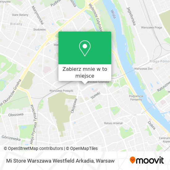 Mapa Mi Store Warszawa Westfield Arkadia