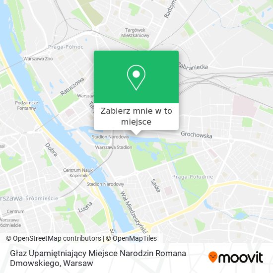 Mapa Głaz Upamiętniający Miejsce Narodzin Romana Dmowskiego