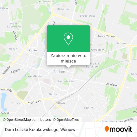 Mapa Dom Leszka Kołakowskiego