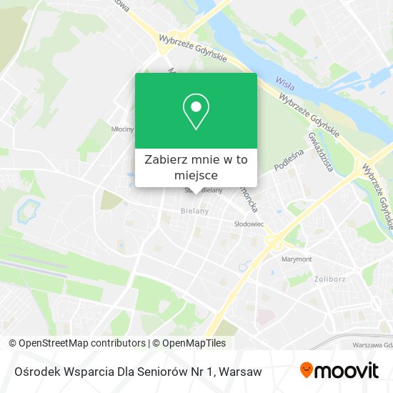 Mapa Ośrodek Wsparcia Dla Seniorów Nr 1