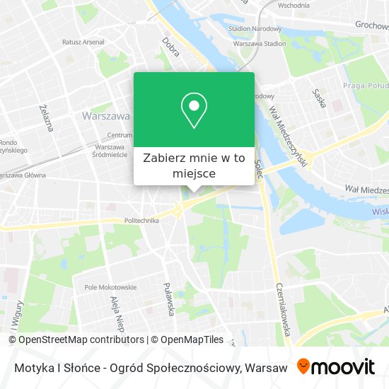 Mapa Motyka I Słońce - Ogród Społecznościowy