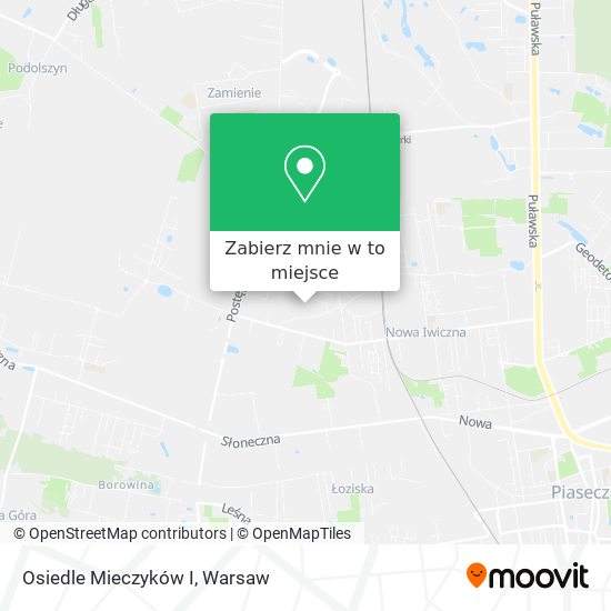 Mapa Osiedle Mieczyków I