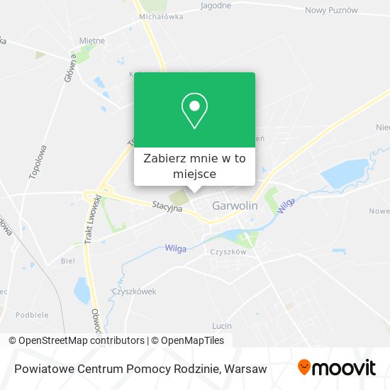 Mapa Powiatowe Centrum Pomocy Rodzinie