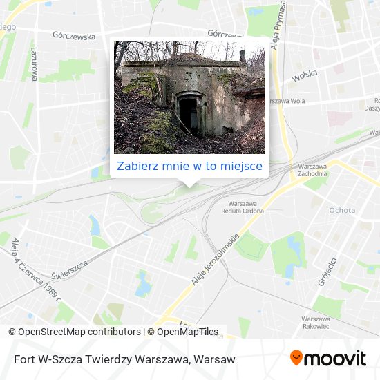 Mapa Fort W-Szcza Twierdzy Warszawa