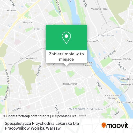 Mapa Specjalistycza Przychodnia Lekarska Dla Pracowników Wojska