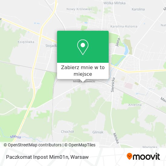 Mapa Paczkomat Inpost Mim01n