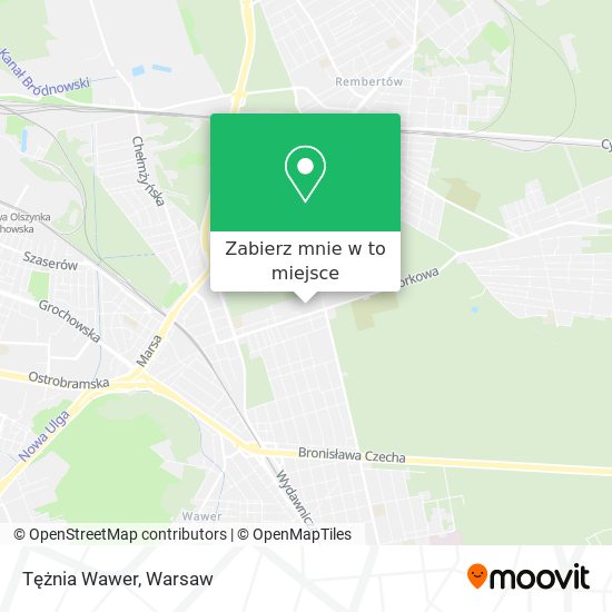 Mapa Tężnia Wawer