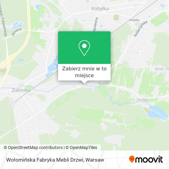 Mapa Wołomińska Fabryka Mebli Drzwi