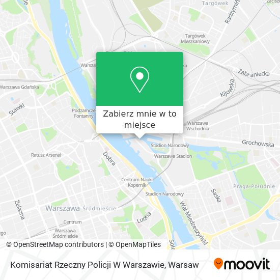 Mapa Komisariat Rzeczny Policji W Warszawie