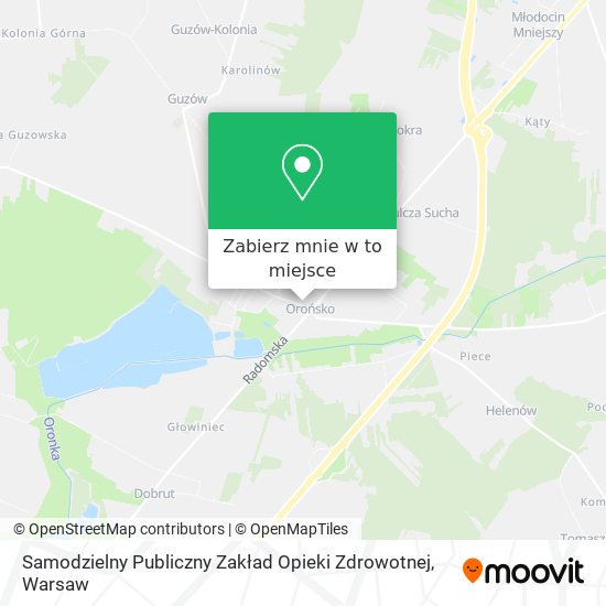 Mapa Samodzielny Publiczny Zakład Opieki Zdrowotnej