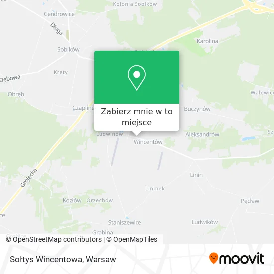 Mapa Sołtys Wincentowa