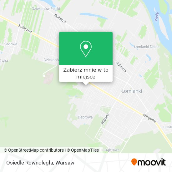 Mapa Osiedle Równoległa